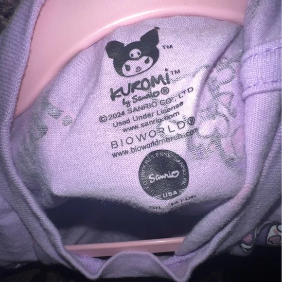 Kuromi Hello Kitty Sanrio Graphic T-Shirt - Picture 2 of 2